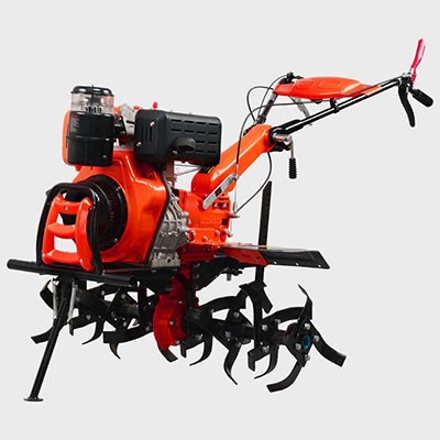 9HP 186F Diesel Engine Power Tiller Cultivator Ploughing Machine