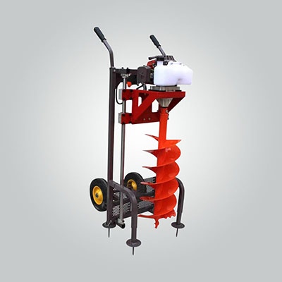 2 Stroke Trolley Type Earth Auger 2.2kW 68cc Hole Digging Machine