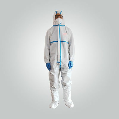 One-piece Protection Clothing Chemical Nonwoven Protection Suit White