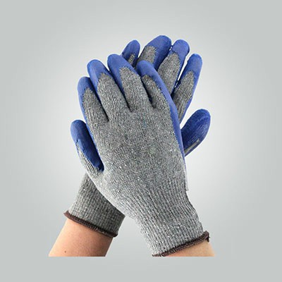 Latex Crinkle Palm Safety Hand Gloves Industrial Construction Work Gloves