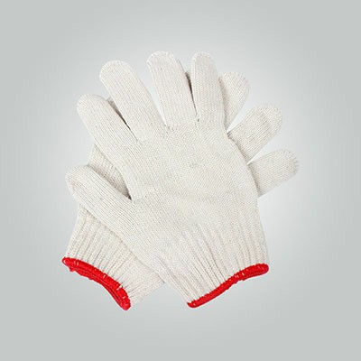 Household Personal Use Work Protective Gloves White Cotton